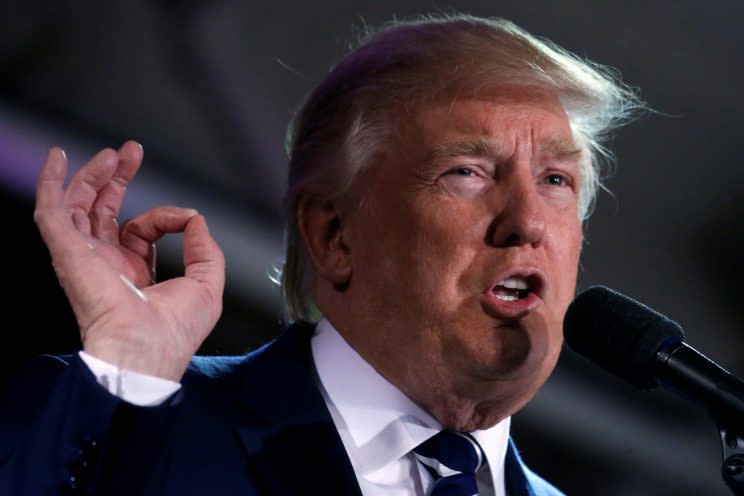 Donald Trump in Manchester, N.H. (Photo: Carlo Allegri/Reuters)