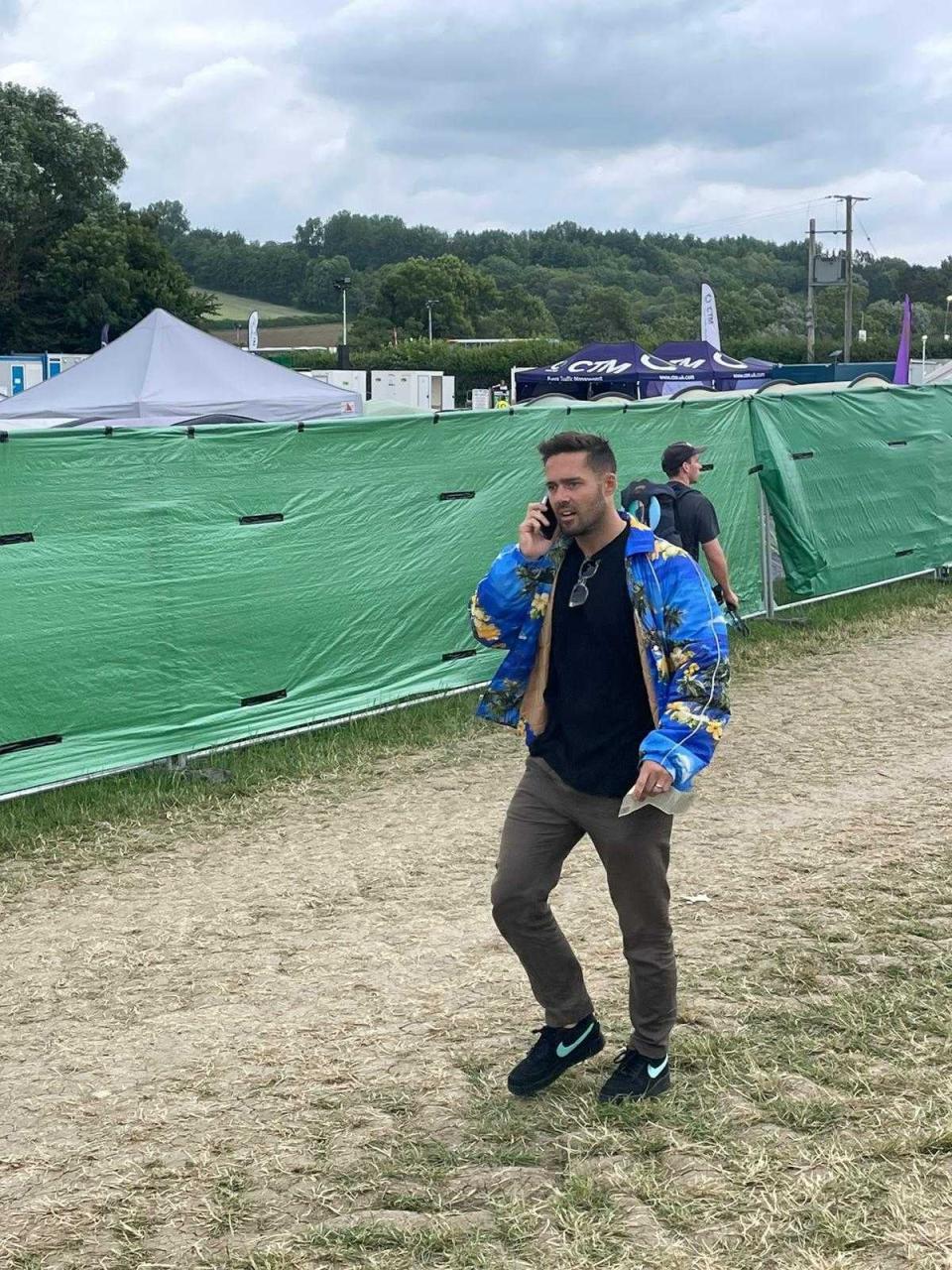 Spencer Matthews at Glastonbury 2023 (The Independent)