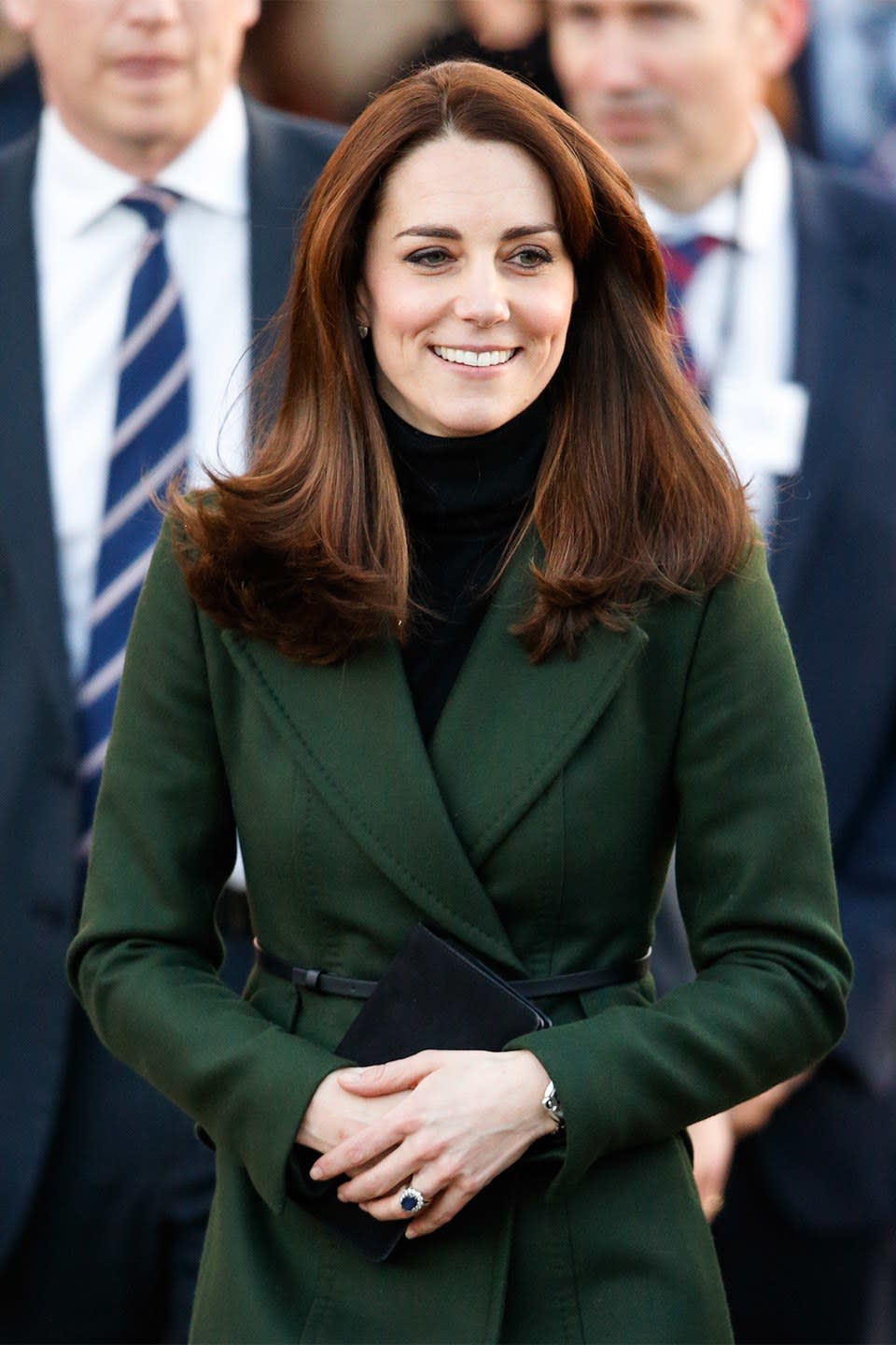 FEBRUARY: Maybe it’s the contrast with the green outfit, but the color here is extra luminous. This is the sort of hair day where you bank a bunch of selfies to save up for posting on later dates.