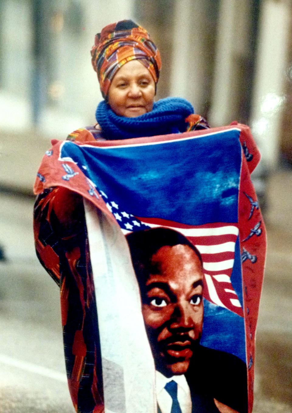 Georgia King was among the participants in a parade in memory of Dr. Martin Luther King Jr. on Jan. 18, 1993.