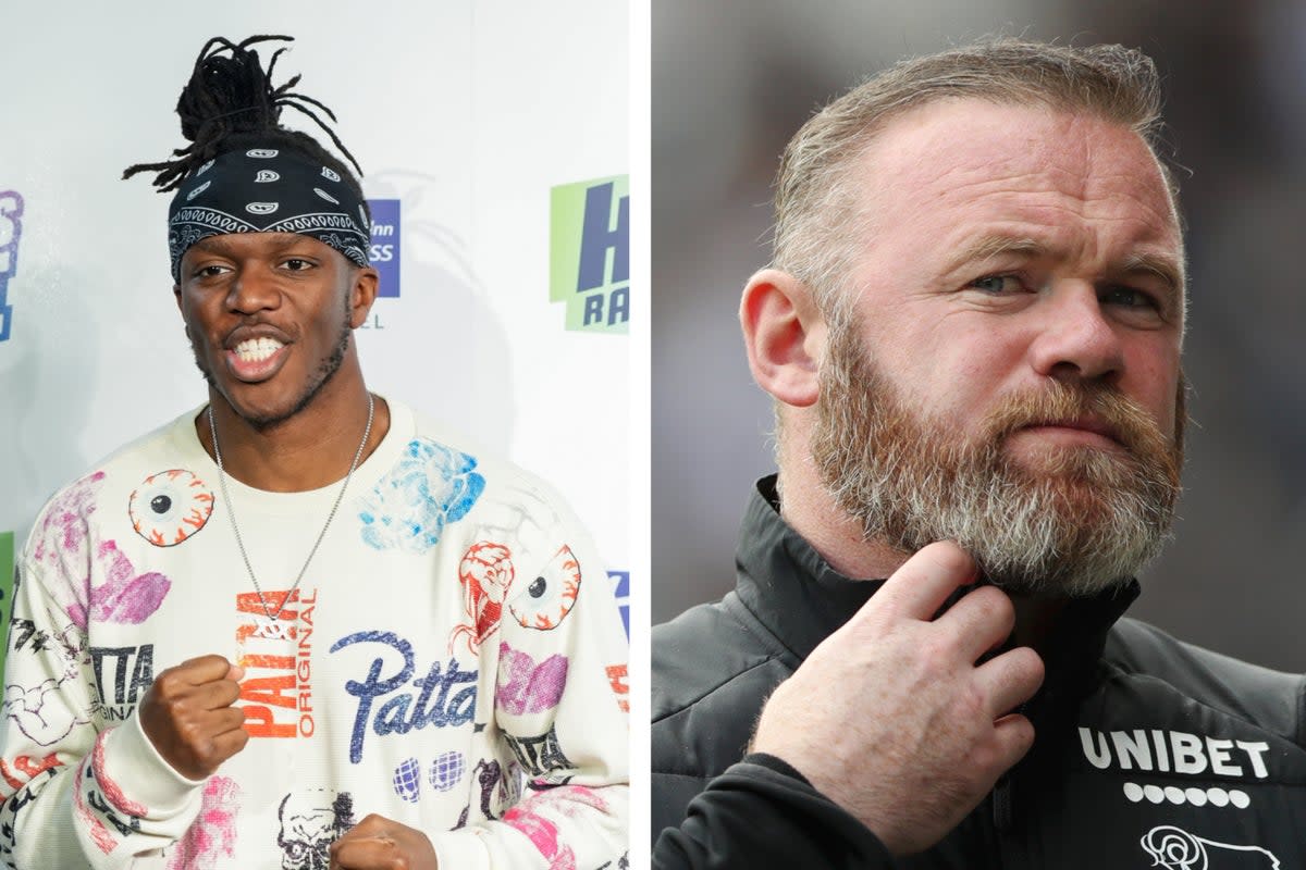 Unlikely opponents: KSI insists Wayne Rooney challenged him to a boxing match  (Getty Images)