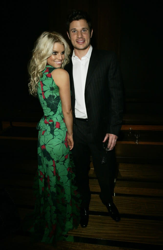 Gucci Spring 2006 Fashion Show to Benefit Children's Action Network and Westside Children's Center - Inside, Jessica Simpson Nick Lachey