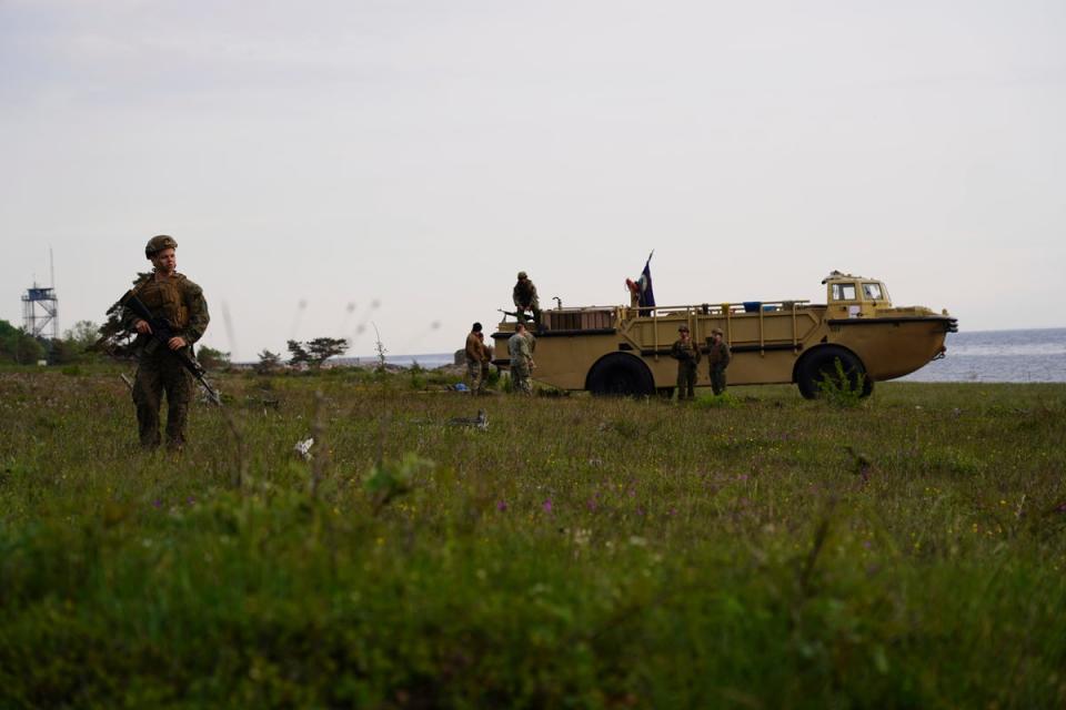 US Troops on Gotland for training exercises (AP)