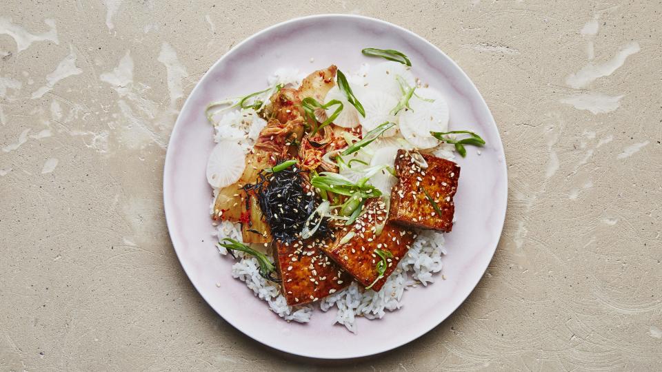 Crispy Tofu with Maple-Soy Glaze