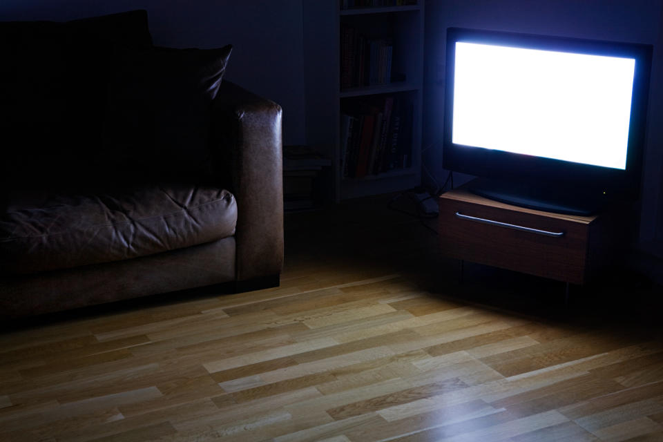 An empty TV room