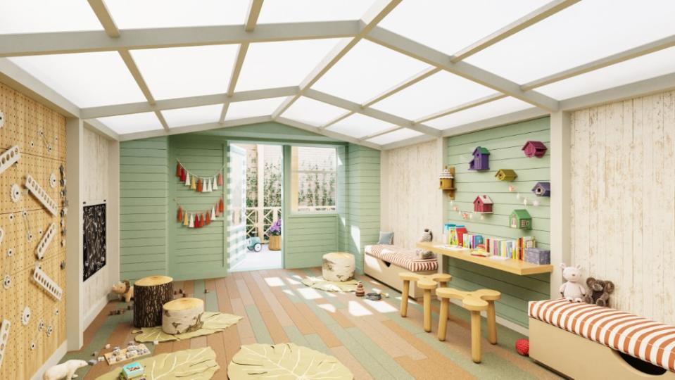 The children’s’ playroom, called the Cottage. - Credit: Alden Studios