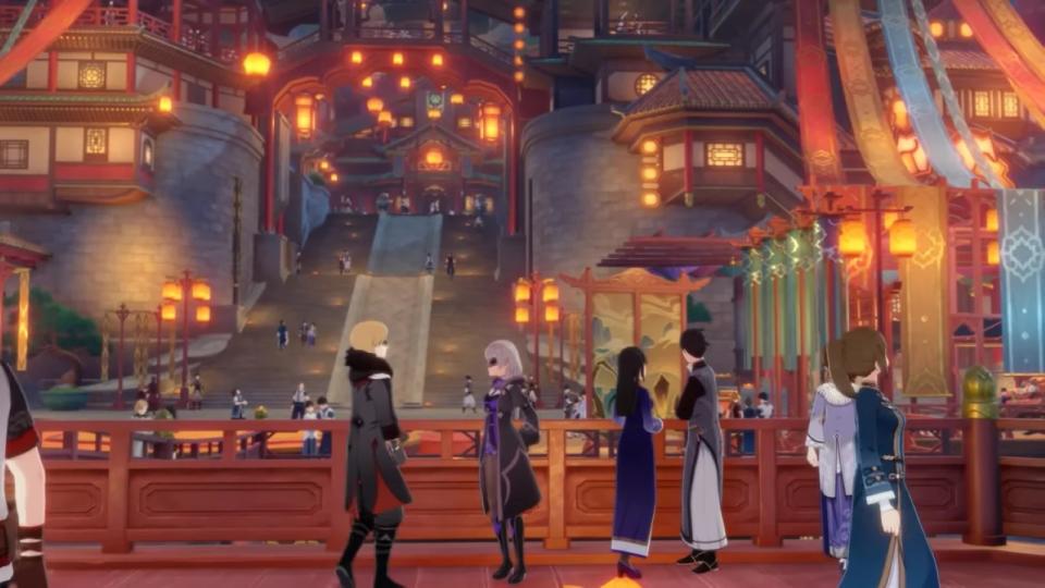 Vlad and Nadia meet for a date during the Lantern Rite Festival. (Screenshot courtesy of HoYoverse)