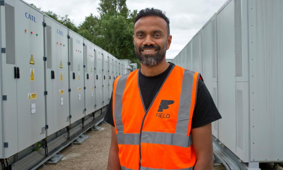 <span>Amit Gudka, founder of Field Energy, says he learned a lot from the collapse of his first business.</span><span>Photograph: Sophia Evans/The Observer</span>