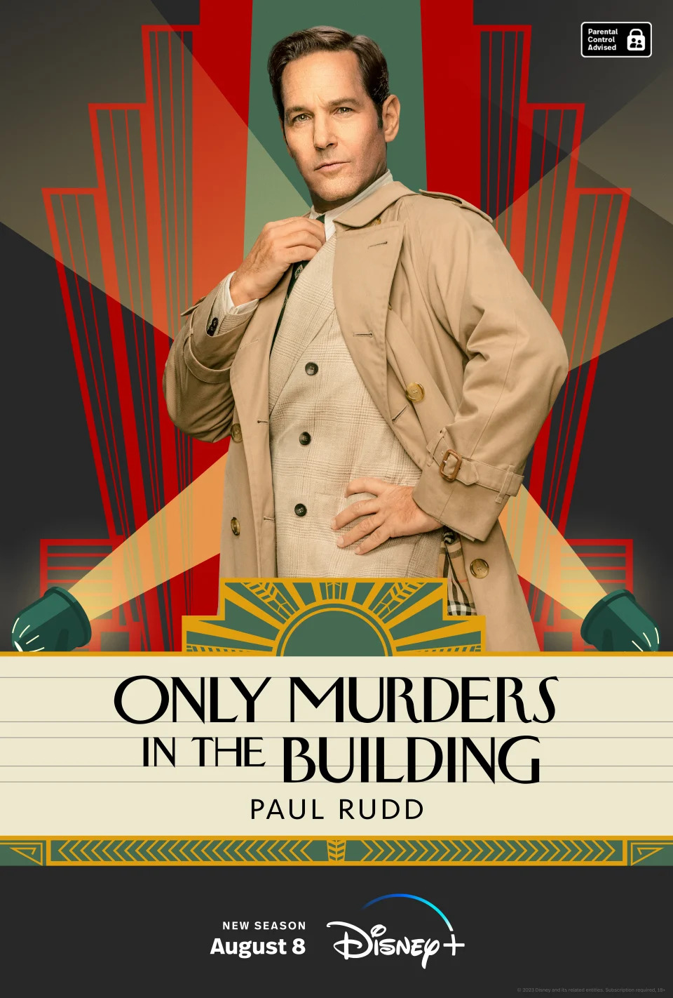 Paul Rudd returns for more Only Murders in the Building. (Disney)