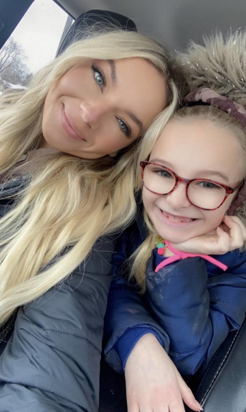 Chelsey Stetson and her daughter Bellamy. Chelsey, a cast member of the TV reality series “Welcome to Myrtle Manor,” now lives in Ohio. Courtesy/Courtesy