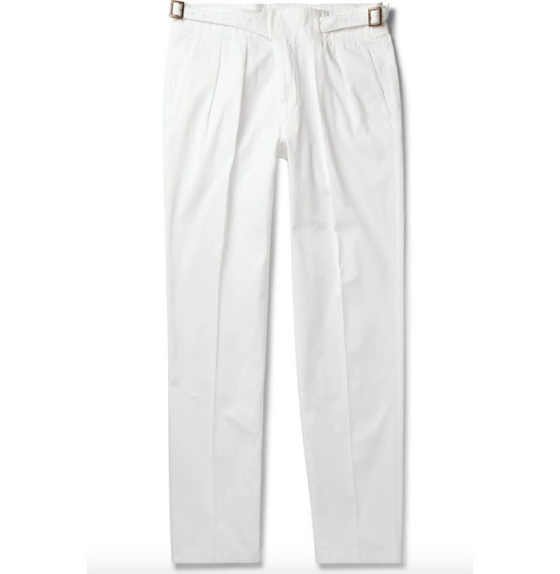 Manny Tapered Pleated Trousers