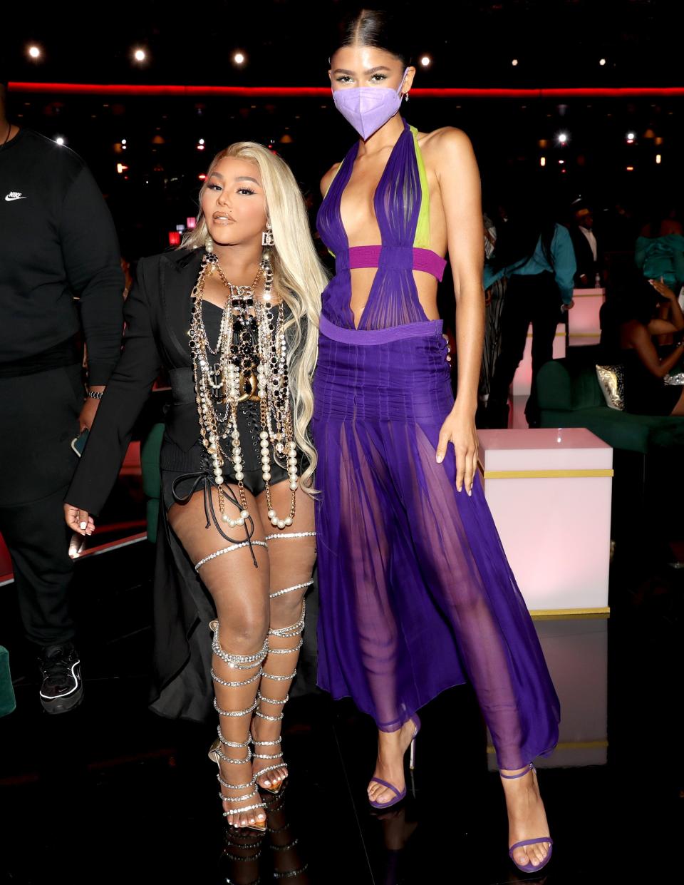 Zendaya (R) and Lil Kim (L) (Getty Images for BET)