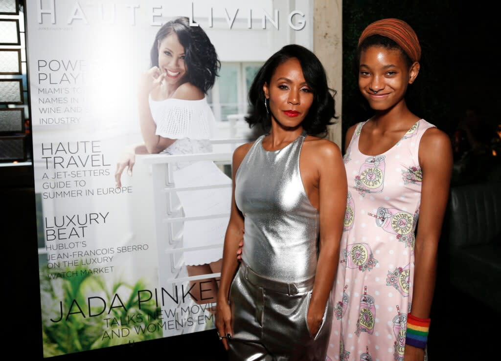 Producer/actress Jada Pinkett Smith and actress Willow Smith attend the Haute Living Celebrates Jada Pinkett Smith with Armand de Brignac event at Catch LA on July 10, 2017 in West Hollywood, California. (Photo by Rochelle Brodin/Getty Images for Haute Living)