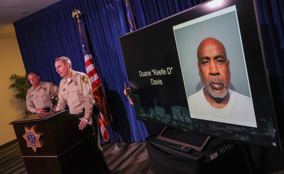 A Nevada grand jury indicted Davis on one count of murder with a deadly weapon in the fatal drive-by shooting of rapper Tupac Shakur on Friday.