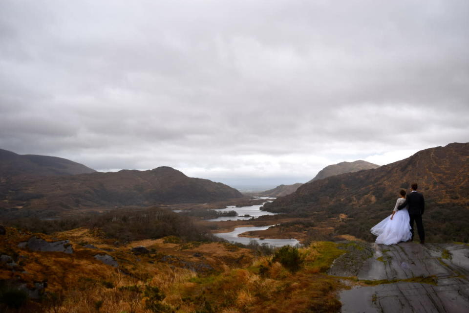 Scenic point Ladies View in Killarney National Park, Ireland