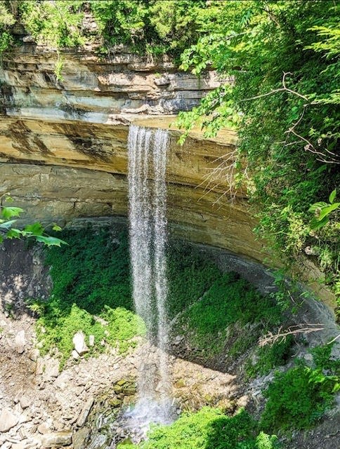 A waterfall in Clifty Falls State Park in Jefferson County.