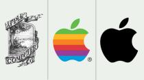 Apple ist seit jeher dem Apfel treu geblieben. Allerdings ist die Veränderung vom Apfelbaum im Logo (1976) zum silbernen Apfel, wie wir ihn heute kennen, erheblich.