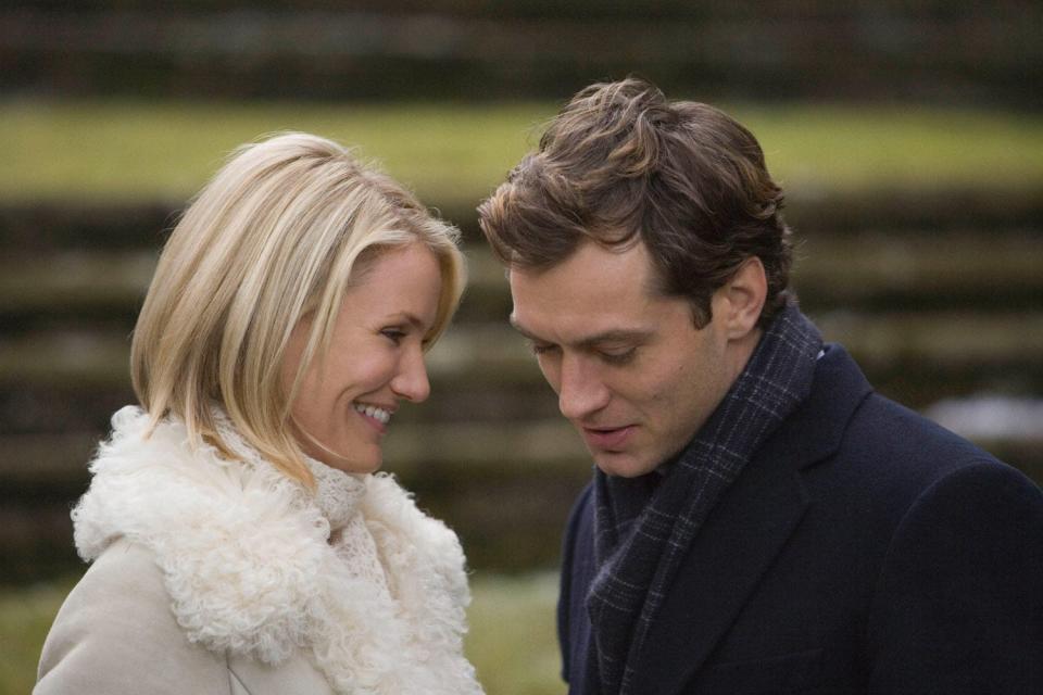 Heart-warming: Cameron Diaz and Jude Law in the festive romance (UIP)
