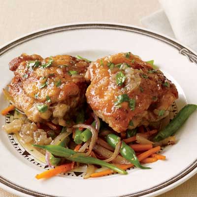 Beer-Braised Chicken Thighs