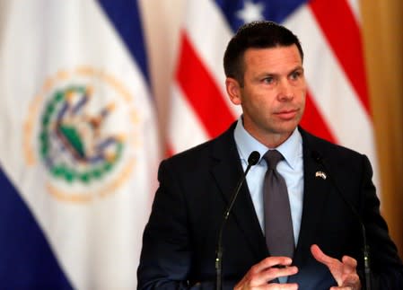 U.S. DHS acting Secretary McAleenan visits El Salvador in San Salvador