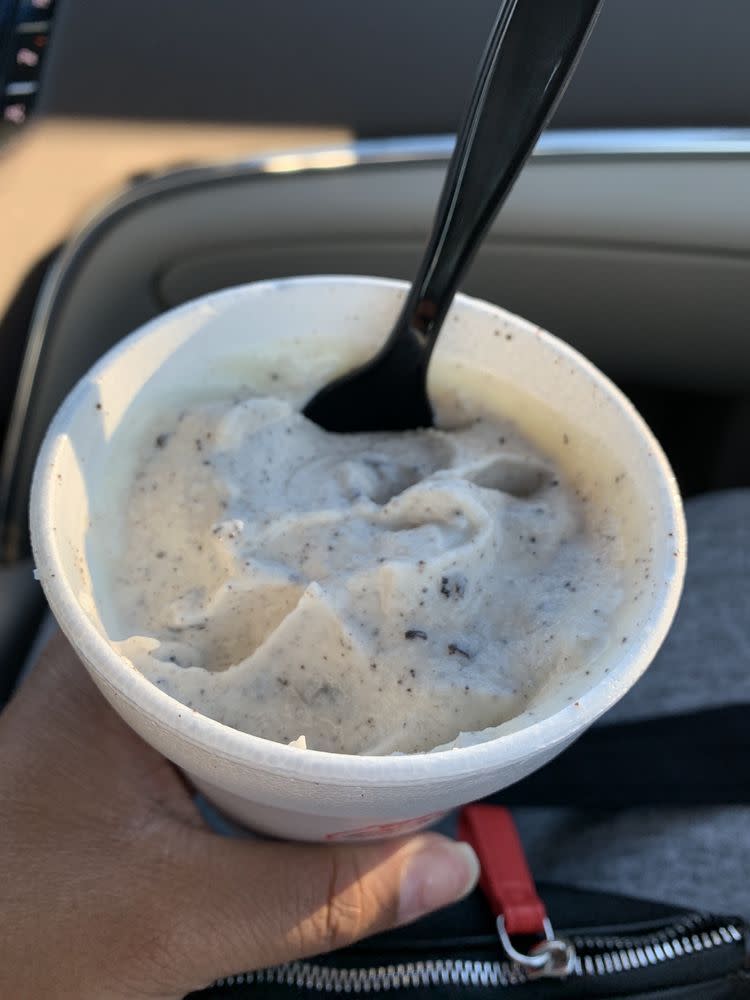 Oreo Caramel Milkshake, Cookout, Fayetteville, North Carolina