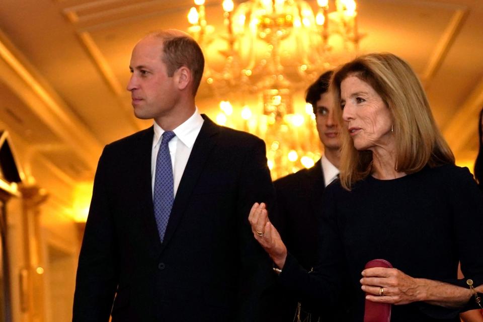 Britain's Prince William, Prince of Wales, and U.S. Ambassador to Australia Caroline Kennedy, daughter of late U.S. President Kennedy, visit the John F. Kennedy Presidential Library, in Boston, Massachusetts, U.S., December 2, 2022 (REUTERS)