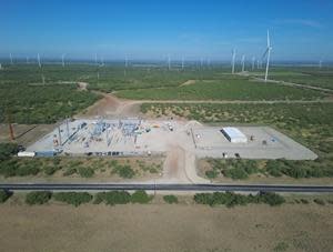 Located in Callahan County, Texas, ENGIE's Century Oak Wind Project nears completion. The 45 turbines will generate power to support Ferguson's first Virtual Power Purchase Agreement (VPPA) and meet the needs of the equivalent of more than 34,000 homes.