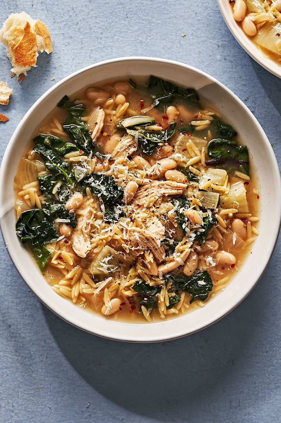 Lemony Chicken & Orzo Soup