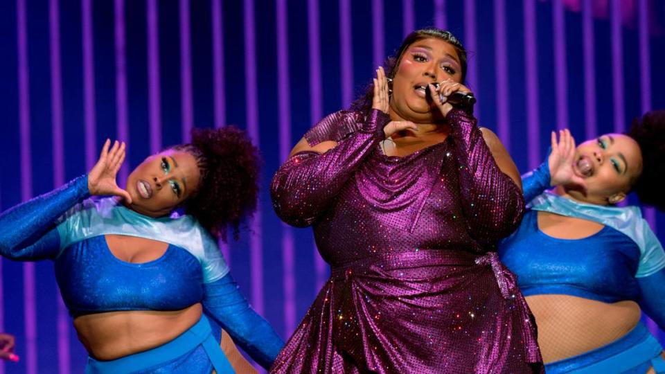 Lizzo in concert on her “Special Tour” at Raleigh’s PNC Arena, Wednesday night, May 10, 2023.