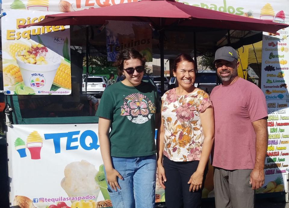 Maria and parents Laura and Antonio Avila own and operate Tequilas Raspados, tasty and imaginative shaved ice drinks.