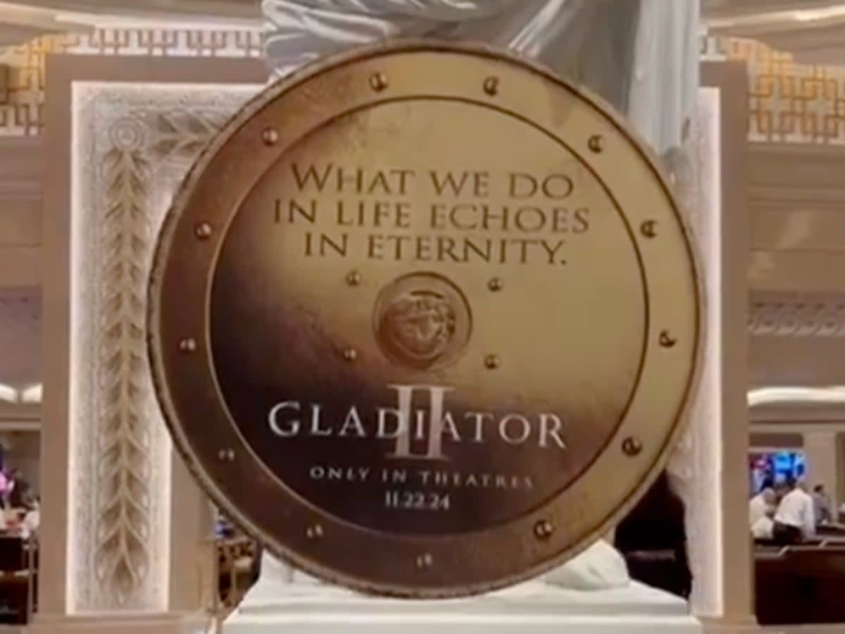 ‘Gladiator II’ poster spotted at CinemaCon in Las Vegas (Deadline)