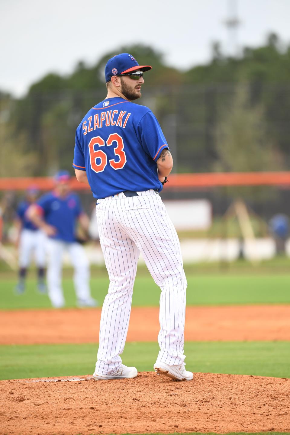 New York Mets pitching prospect Thomas Szapucki during spring training in Port St. Lucie, Florida in 2020.