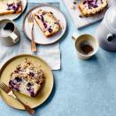 <p>Not a coffee-flavoured cake, but an American variety of cake served with coffee. Or as a brunch in this case.</p><p><strong>Recipe: <a href="https://www.goodhousekeeping.com/uk/food/recipes/a27476328/blueberry-coffee-cake/" rel="nofollow noopener" target="_blank" data-ylk="slk:Blueberry Coffee Cake;elm:context_link;itc:0;sec:content-canvas" class="link ">Blueberry Coffee Cake</a></strong></p>