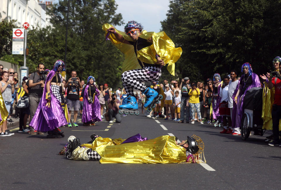 Revellers take part in the Notting Hill Carnival in London, Britain August 25, 2019. (Photo: Simon Dawson/Reuters)