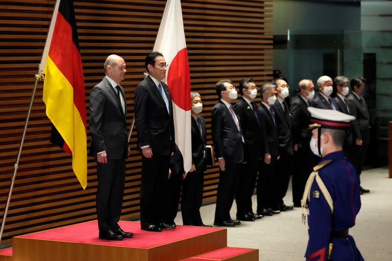 German Chancellor Olaf Scholz visits Tokyo