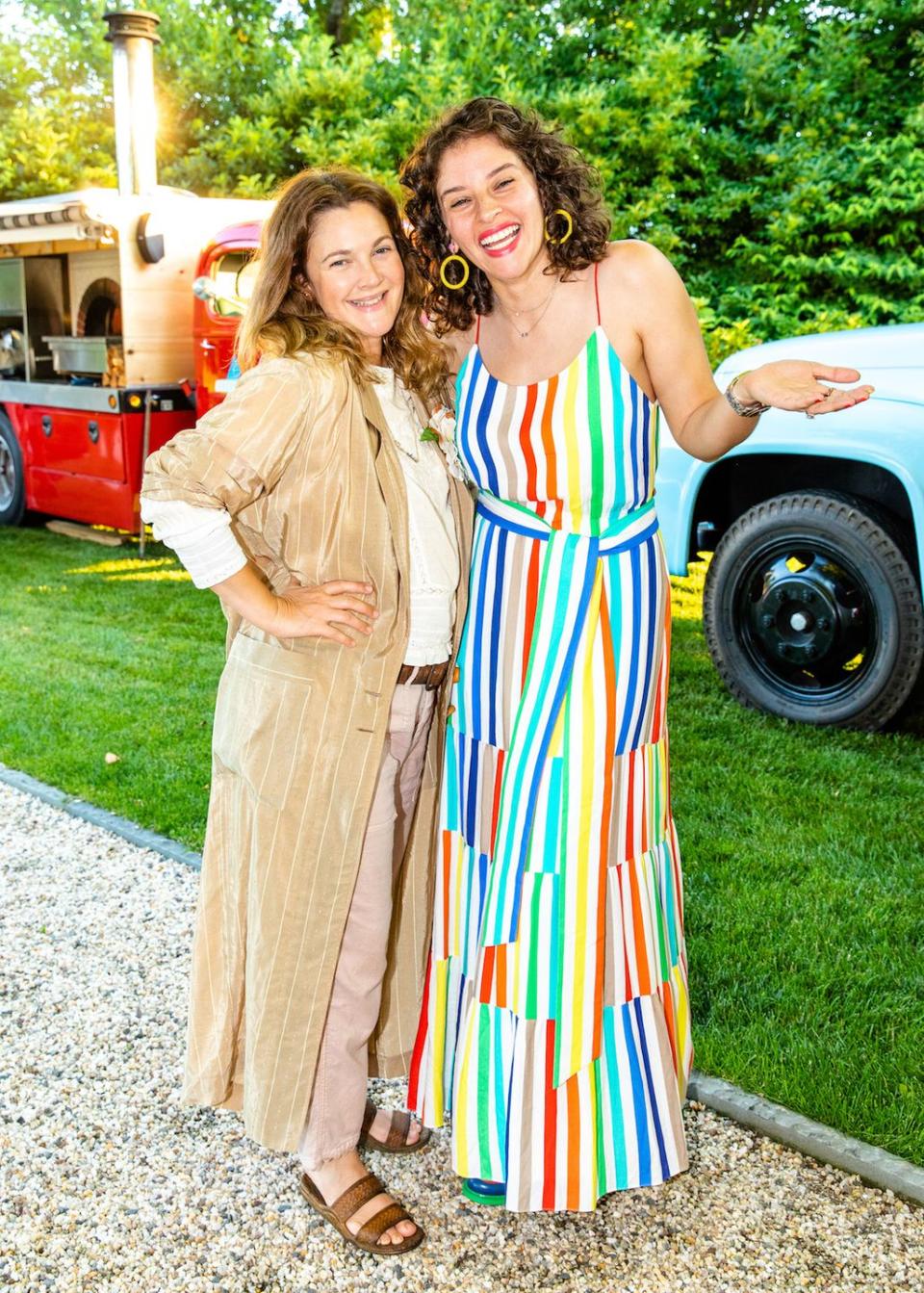 Drew Barrymore and Amirah Kassem