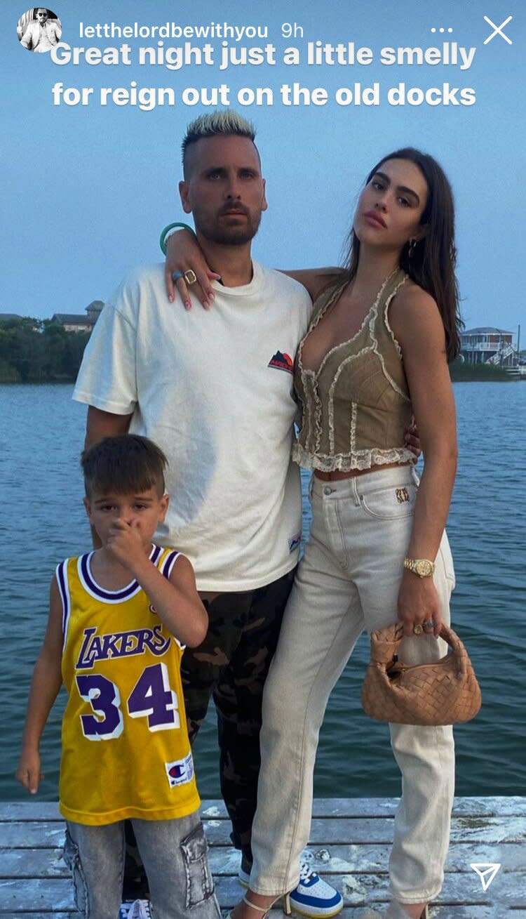 Scott Disick, Amelia Hamlin and Reign