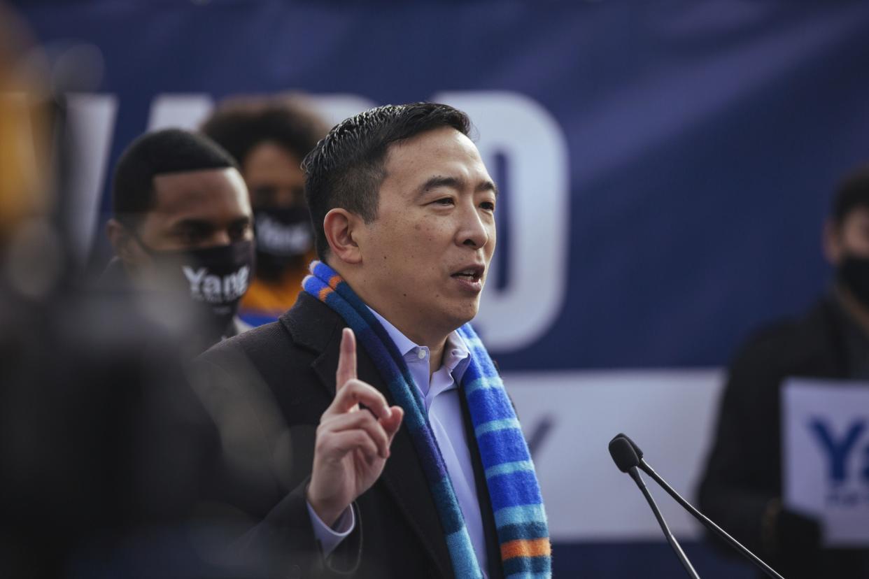 New York City mayoral candidate, Andrew Yang 