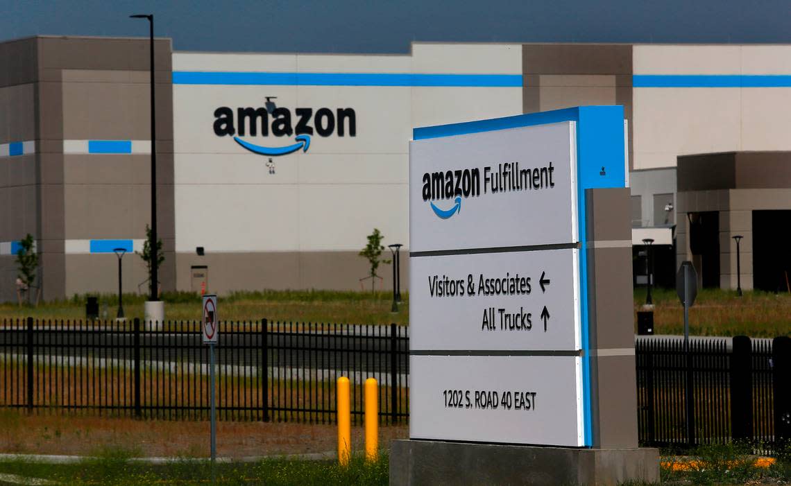 Amazon has built two massive fulfillment distribution warehouse centers across from each other on South Road 40 East in Pasco.