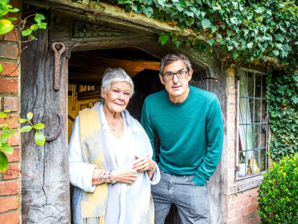 Dench and Theroux (BBC/Mindhouse)