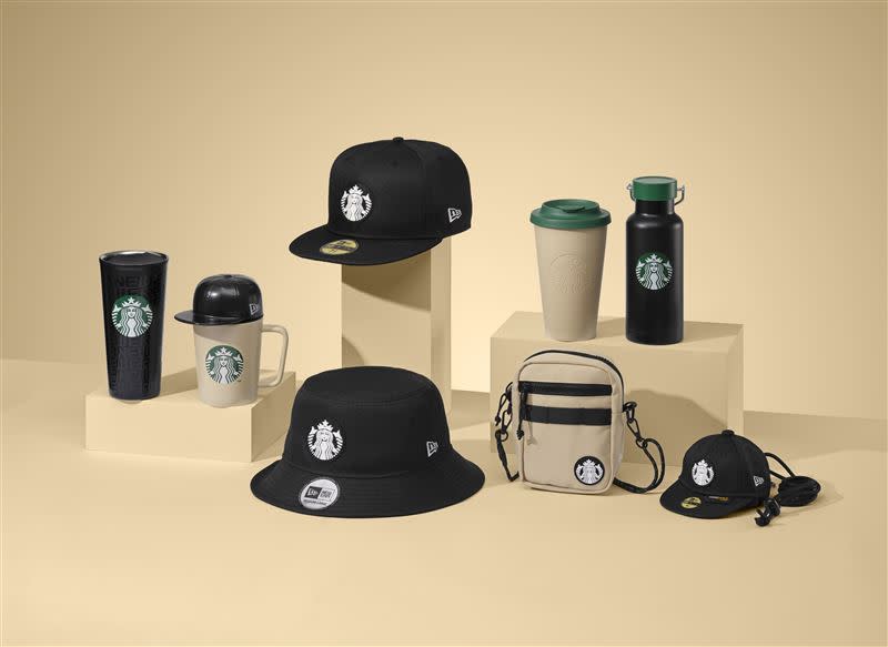 STARBUCKS x New Era聯名系列。（圖／品牌業者提供）