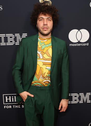 <p>Amy Sussman/Getty</p> Benny Blanco in February 2024