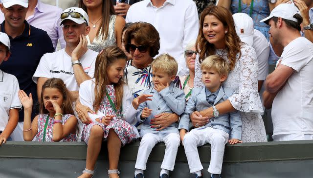 Federer's beautiful family. Image: Getty