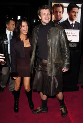 Nathan Fillion and Ruth Anne at the Hollywood premiere of Universal Pictures' In Good Company