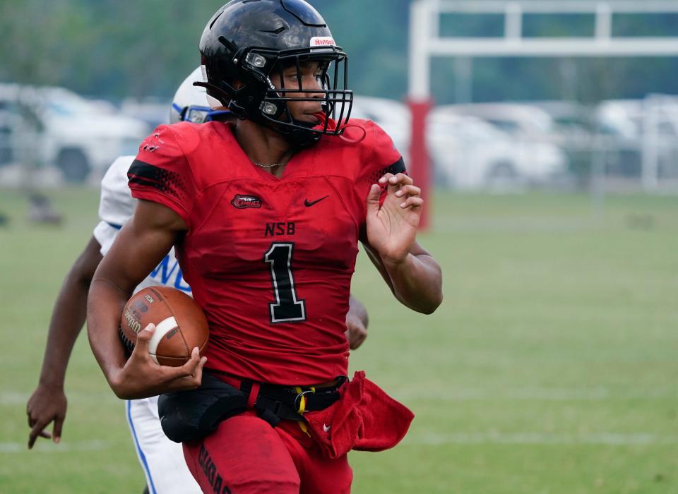 Armoni Spurlock shined for New Smyrna Beach during the spring, scoring twice and intercepting three passes against Deltona.