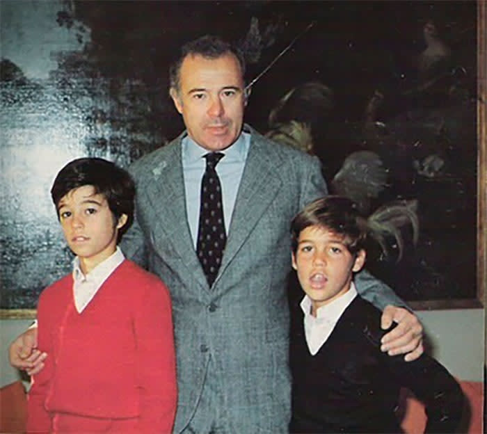 El duque de Cádiz con sus hijos Fran y Luis Alfonso