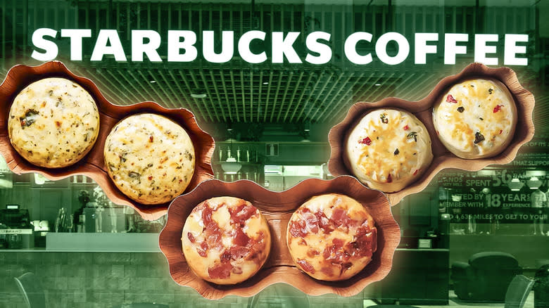 Three flavors of Starbucks egg bites