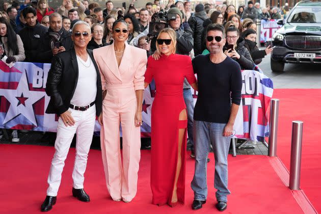 The new-look BGT judging panel pictured together during this year's auditions