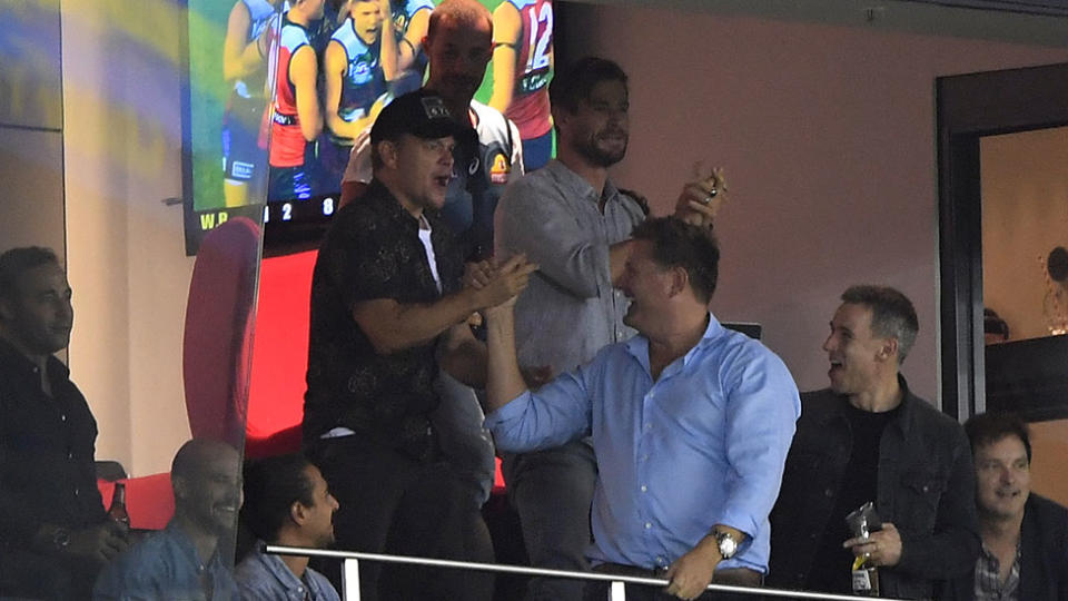 Matt Damon certainly seemed to be enjoying himself. Photo: AAP