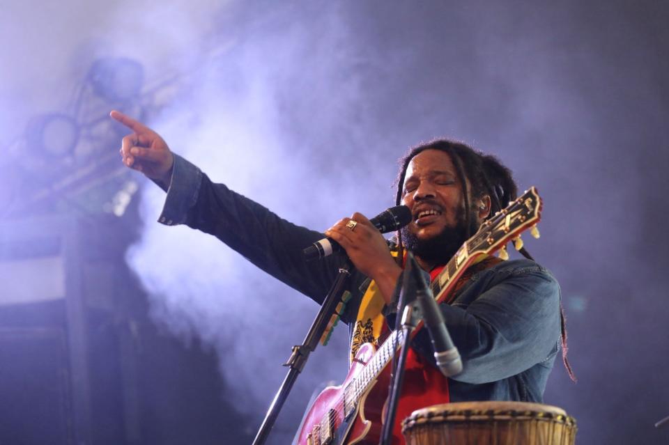 Grammy Award-winning musician Stephen Marley, son of reggae icon Bob Marley, brings his "Babylon By Bus" tour to Riverfront Live on Saturday evening.